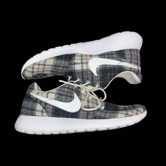 2014 Women’s Pendleton X Nikeid Roshe Run Wool Plaid Sneakers Size 8 - Picture 10 of 11